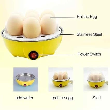 UNIQUE AND SMART Boiler Electric Automatic Off 7 Egg Poacher