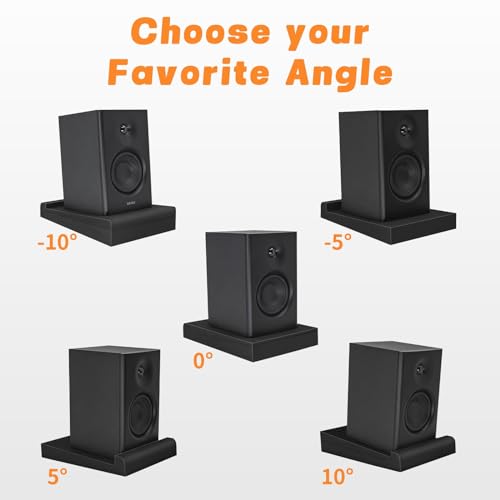 Image of 2Pack Studio monitor isolation pads, High-Density Acoustic Foam,sound isolation pads for 5 Inch Monitors，13 inch X 10.65 inch X 1.8 inch，Fit Most Desktop Speakers And Studio Monitor (Isolation Pads, Pack of 2)