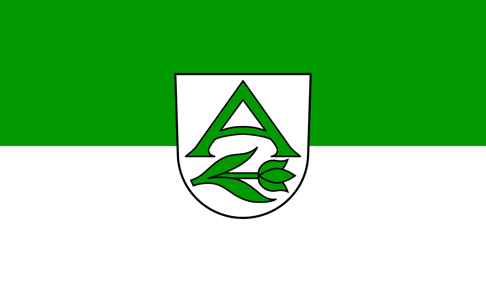 Drapeau Albershausen grand format paysage de 1.35m² pour mât extérieur