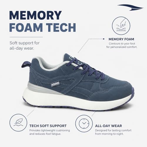 Image of ASIAN Toronto-03 Sneakers for Men with Premium Suede Upper, Soft Cushioned Midsole, Stylish Everyday Design, Durable Outsole, Ideal, Travel & Casual Outings