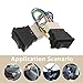 ZUNOXAZ 2PCS 5-Pin Car Power Window Switch with Wiring - Car Slide Out Switch Control Power Window Lift Harness Socket Adapter Accessories for Auto