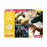Drachenzähmen leicht gemacht – Puzzle 600 Teile | TEAMPUZZLE für Familien | Puzzle mit kleinen & großen Teilen ...