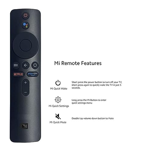 Image of Original Compatible for Mi Tv Remote Control Universal tv Original XMRM-00A Model Bluetooth Voice Command Xiaomi Redmi Smart Android 32 43 55 65 Inch Television - Pairing Must