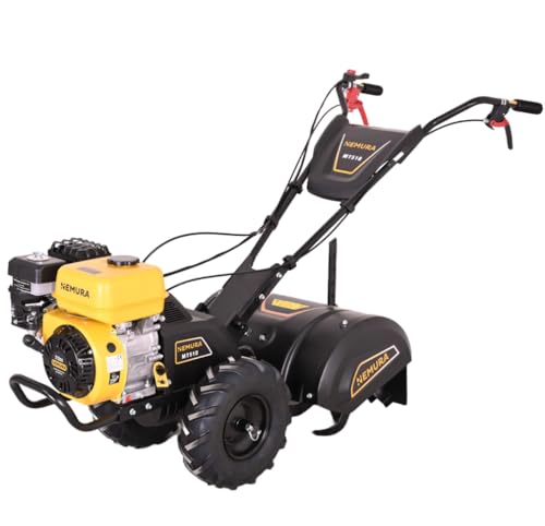 Nemura Motocultor Fresa Trasera 212 cm3 - Ancho de corte 51 cm - Robusto, ligero y manejable - Motor de 4 tiempos - Marcha delantera y trasera - Calidad profesional - Marca francesa