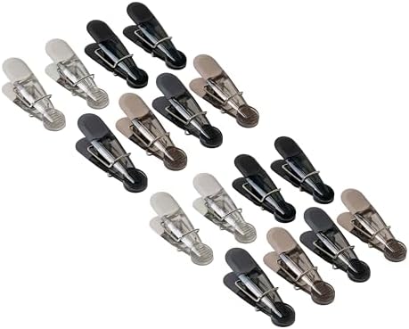 Seal N Snack Magnetic Chip Clips, Multi-Purpose Bag Grips for Kitchen Storage, Keep Pantry Foods Fresh, Assorted Neutral Colors, 16 Count