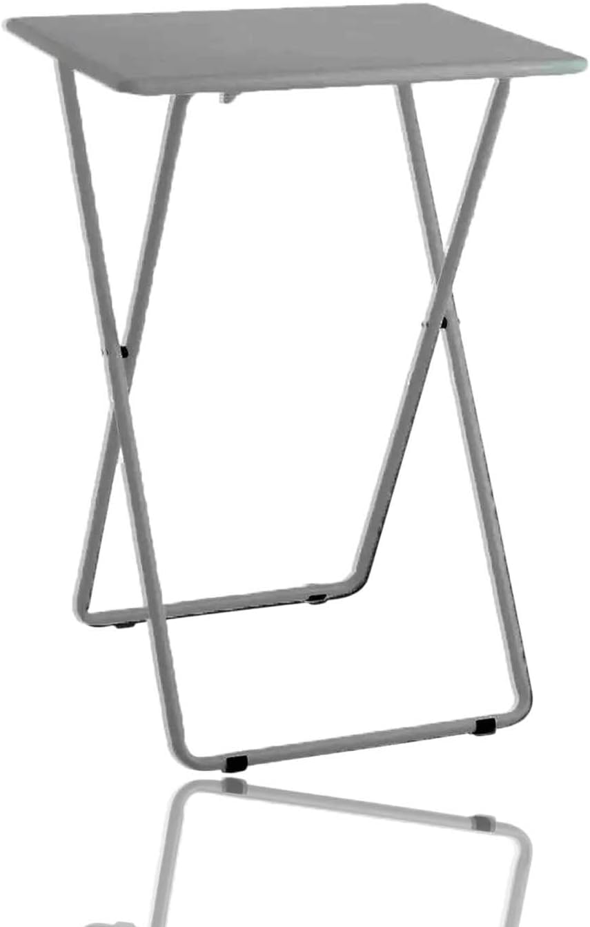 AAMEN Folding TV Tray Table - Portable Snack, Coffee, Laptop, Drinks, Side Table (Grey) — image 1