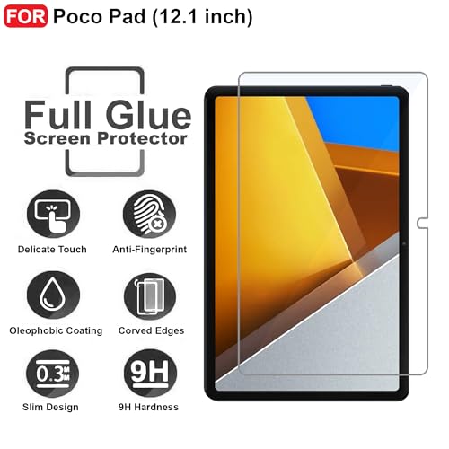 Image of CEDO Poco Pad (12.1 inch) Tempered Glass | Screen Protector Clear Tempered Glass for Poco Pad (12.1 inch)