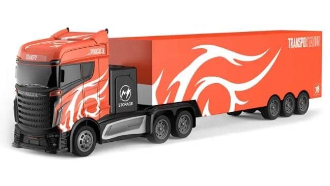 Image of VikriDA 1:16 RC Semi Truck Trailer | Simulation Tanker Car 2.4Ghz RC Fast Speed Big Rig Toy