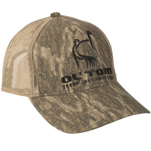 Ol’Tom Mesh Back Camo Cap - Lightweight Trucker Hats for Men with Adjustable Velcro Strap - Mens Hunting Gear