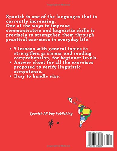 !Aqui esta! This Spanish Workbook For Adults Beginner.: Easy to understand lessons from basic to intermediate level. Practical exercises in grammar, reading and writing of the Spanish language. - Image 2