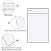Fushing Pack of 100 Clear Plastic Vertical Badge Holders, Name Tag Holders, Card Holders (L)