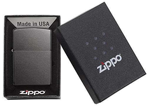 Image of Zippo Gray Dusk Windproof Pocket Lighter, Without Fuel and Gas