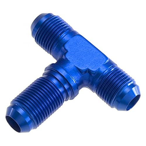04 Male an & JIC Bulkhead Tee - Blue