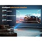 [Auto Focus/4K Support] Projector with WiFi 6 and Bluetooth 5.2, YABER Pro V9 600 ANSI Native 1080P Outdoor Movie Projector, Auto 6D Keystone & 50% Zoom, Home Theater Projector for Phone/TV Stick/PC - Image 2