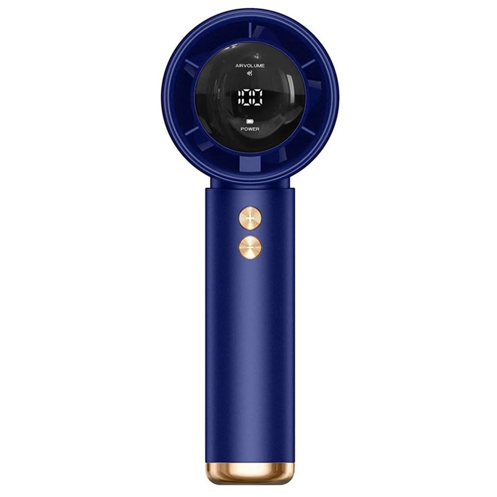 CTRLZS Handheld Desktop Small Fan Rechargeable Mini Turbo Fan for Outdoor Outings Portable Fan B
