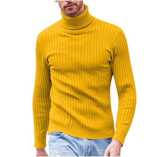 Muscularfit Men's Sweaters Big and Tall Long Sleeve Fashion Knitted Sweater Slim Fit Knitted Pullover Causal Thermal Knitwear