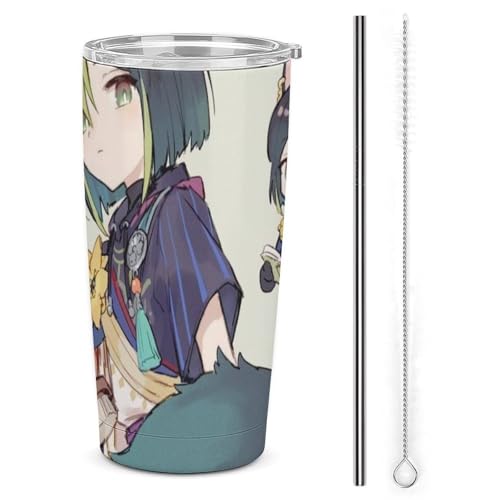 コップ 原神 提?里 Tighnari ティナリ マグカップ 車用 タンブラー メンズ 車載 自動車カップ 魔法瓶 水筒 水カップ ポット 旅行杯 ケトル コーヒーカップ ストロー付き レディース 蓋付き 持ち運び マグボトル ステンレス鋼 ダイレクトタイ