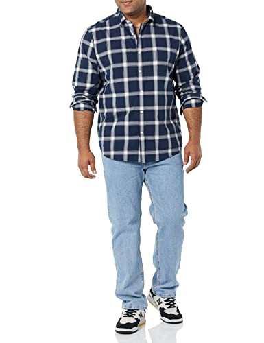 Amazon Essentials Men's Long-Sleeve Regular-fit Stretch Poplin Shirt - Image 4
