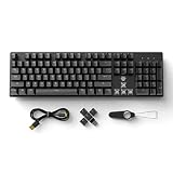 Hexgears G5 2.4G Wireless Mechanical Keyboard 104 Key，Wireless and Type-C Wired Connection, 100% Fu