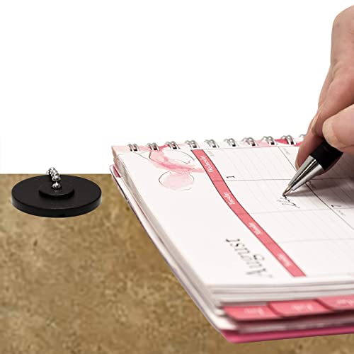 Secure Pen With Chain And Office Pen Holder Adhesive, Reception Counter Pen With 26" Ball Pen Chain, 4 Pens With Chain Attached Per Pack, Rubber Grip, Black Ink, Easily Refillable #TOP3