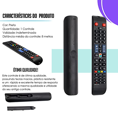 Controle Remoto Universal Compativel Com Samsung TV LCD / LED HDTV Smart TV Com Função Futebol Smart