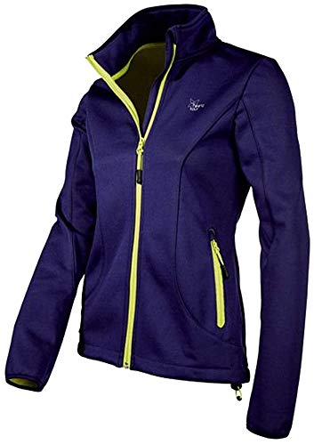 CRIVIT® Damen Softshelljacke (Gr. S 36/38, violett/gelb)