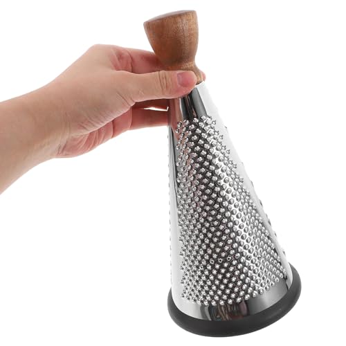 Rallador de Queso Manual en Acero Inoxidable con Mango de Madera miniatura 4