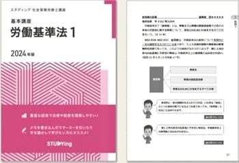 Amazon.co.jp: 2024年 スタディング 社労士 テキスト フルセット 全20