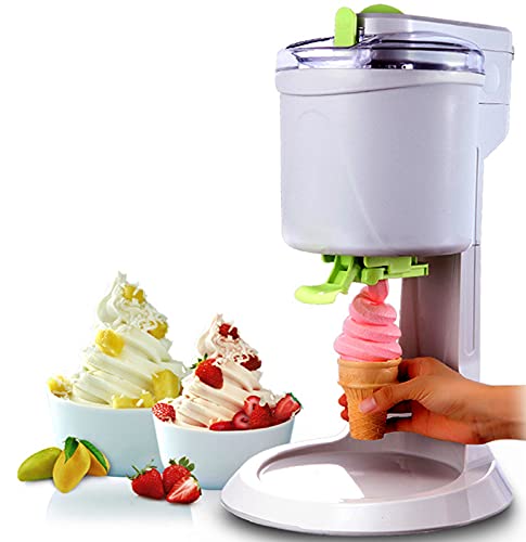 YIZHIYA Eismaschine, Vollautomatische Mini Speiseeisbereiter Sorbet-Maschine, 1L Hochleistungs-Heimküche DIY Obst-EIS…