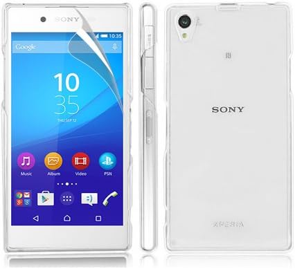 Zonewire SONY XPERIA Z3+ Plus CRYSTAL CLEAR HARD BACK CASE COVER + SCREEN PROTECTOR & CLEANING CLOTH