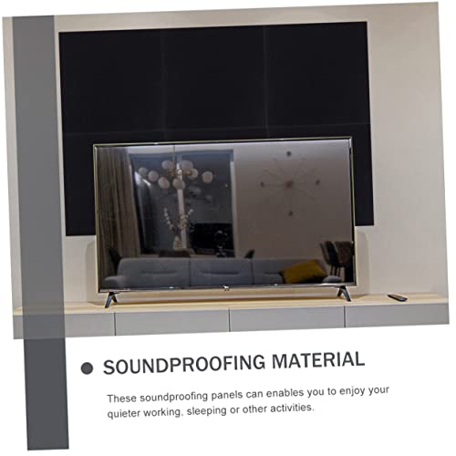 Paneles Acústicos para Pared 2 Piezas Fieltro Aislante de Sonido para Grabación Negro miniatura 6