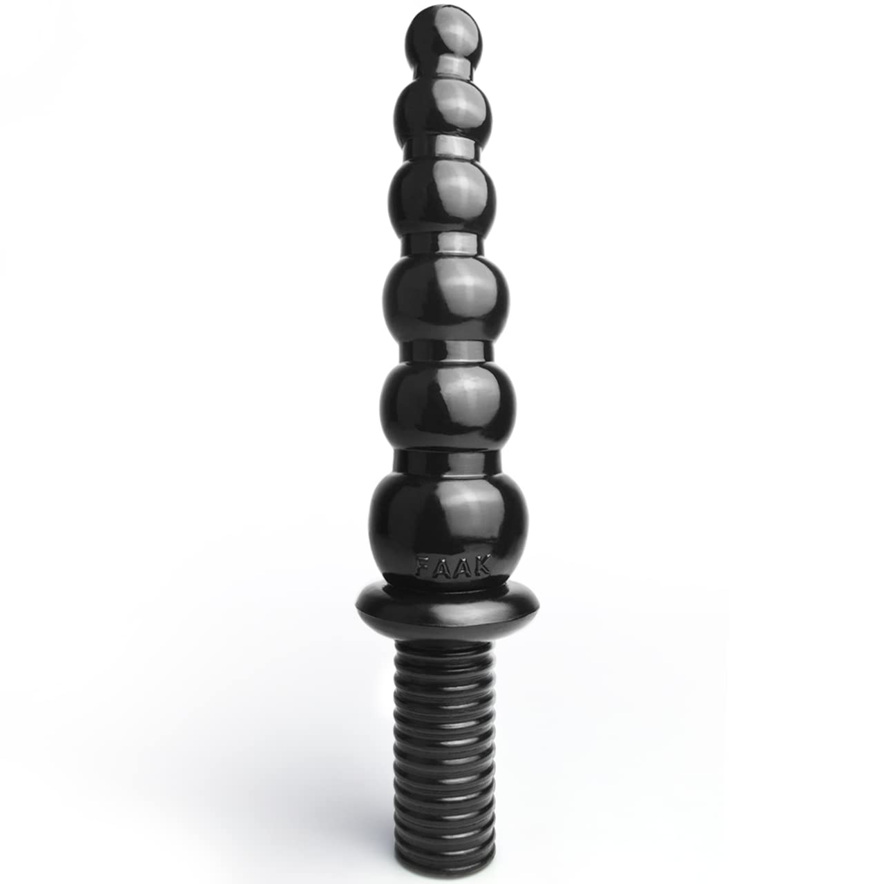 Juguetes sexuales con consolador anal XL erótico,Consolador FAAK multibolas con mango,9,8'' insertable con 6 bolas para los amantes del butt plug,consolador con cuentas para la diversión anal (negro)