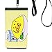 Nutritious Breakfast Illustration Pattern Phone Wallet Purse Hanging Mobile Pouch Black Pocket