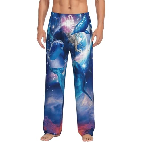 Pantalon de pyjama homme galaxie en polaire douce pour des soirées cocooning et nuits fraîches