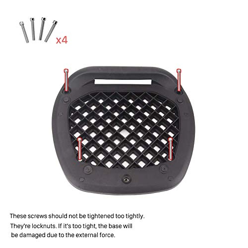 Comie Motorcycle Tour Tail Box Trunk Luggage Top Lock Storage Carrier Case W/Soft Backrest&Handle - 48L Capacity - Can Store Helmet #TOP7