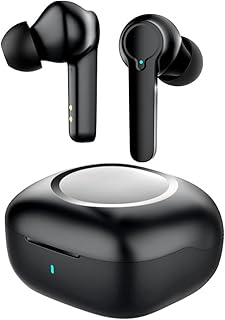 WPOW Wireless Earbuds,Noise Cancelling Earbuds Built-in 4 Mic, Bluetooth Headphones，IPX5 Waterproof, Deep Bass Bluetooth 5.1,Music Earbuds,Gaming Headphones