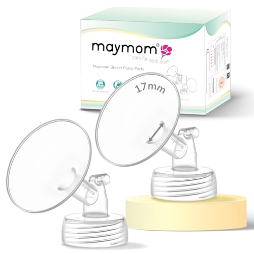 Image of Maymom Wide Neck Pump Part Compatible wtih Spectra S1 /S2 Pumps; Incl Wide Mouth Flange; Not Original Spectra Flange (17 mm Two Flanges)