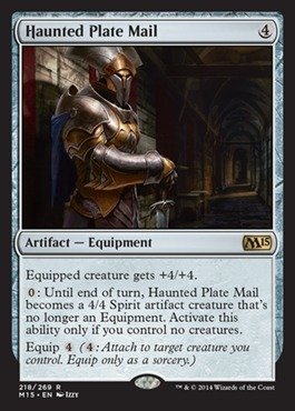 Magic The Gathering - Haunted Plate Mail (218/269) - Magic 2015