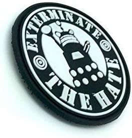 Exterminate The Hate Dr Who Dalek Cosplay PVC Airsoft Patch - Image 3