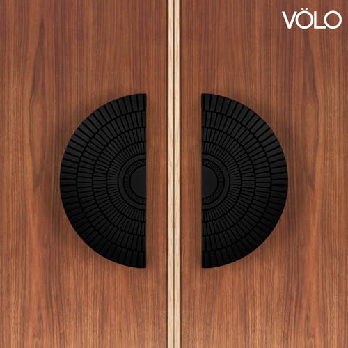 Image of VOLO Main Door Handle - Heavy Duty Pull Handle for Wooden & Glass Doors in Home, Office & Hotel Use (Model: S-626) - Pack of 1 Set (Black - 96MM)