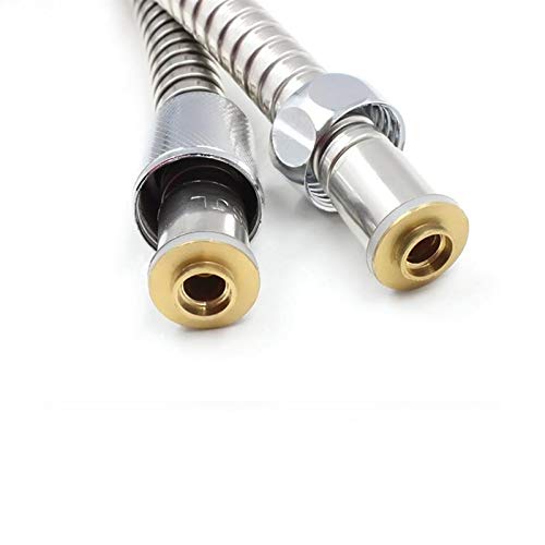Elastyczny wąż prysznicowy ze stali nierdzewnej 2 m - 1/10.2 cm wąż hydrauliczny do łazienki, odporny na korozję, elastyczna rura rurowa, łatwy montaż i uniwersalne dopasowanie