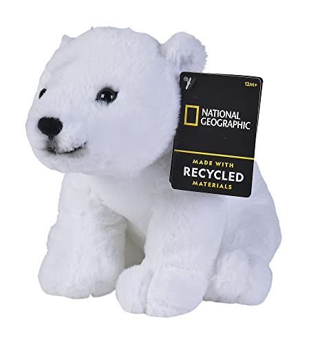Simba 6315870107 - Disney National Geographic Eisbär, 25cm Plüschtier, für Kinder ab den ersten Lebensmonaten geeignet