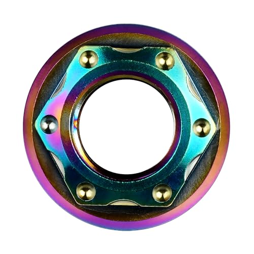Image of Titanium M6 M8 M10 M12 M14 M16 Flange Bolt Nut Bicycle Motorcycle Rear Axle Car Modification Accessories Pack of 6 (M16 Pitch 1.5mm, Rainbow)
