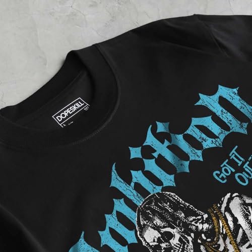 Image of DopeSkill Graphic Tee Streetwear Hip Hop Hypebeast Street Style Unisex T-Shirt Sneaker Colour Matching Shirts Horror Skeleton