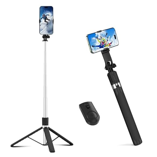 71" Phone Tripod & Selfie Stick with Remote,Extendable Cell Phone Tripod Stand for iPhone Android,5.9FT Tall for Video Recording Vlog Travel