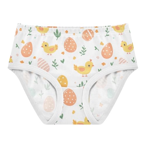 Little Girl Underwear Toddler Panties Kids Undies Easter Chicken Soft Cotton Briefs 2T-8Y