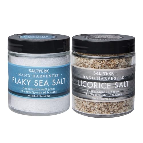 Sal marina islandesa Saltverk flocosa y regaliz miniatura 1