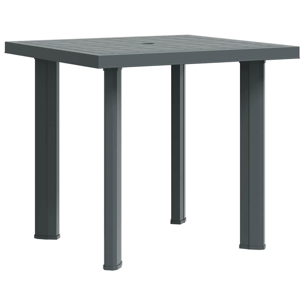 vidaXL Garden Table Outdoor Patio Terrace Stand Furniture Green 80x75x72cm Plastic