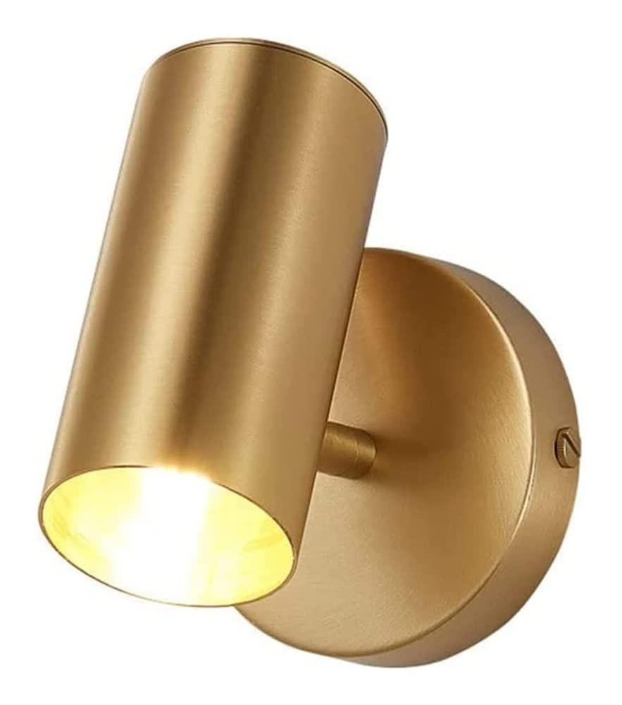 YNIYUJKL Wall Lamp, Metal Lamp Wall-Mounted All Copper Wall Sconce Lighting Fixture Living Room Bedroom Corridor Aisle Decoration Wall Lanterns E27 Single Head Wall Light Fi