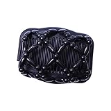 Ogquaton Premium Quality Double Slide Perles en Bois Chapeaux Pince À Cheveux Peigne Accessoire Party Decor